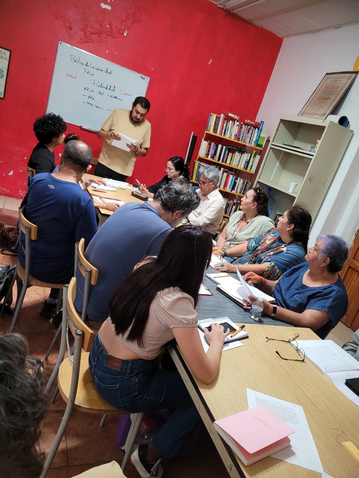 Participantes del taller de escritura